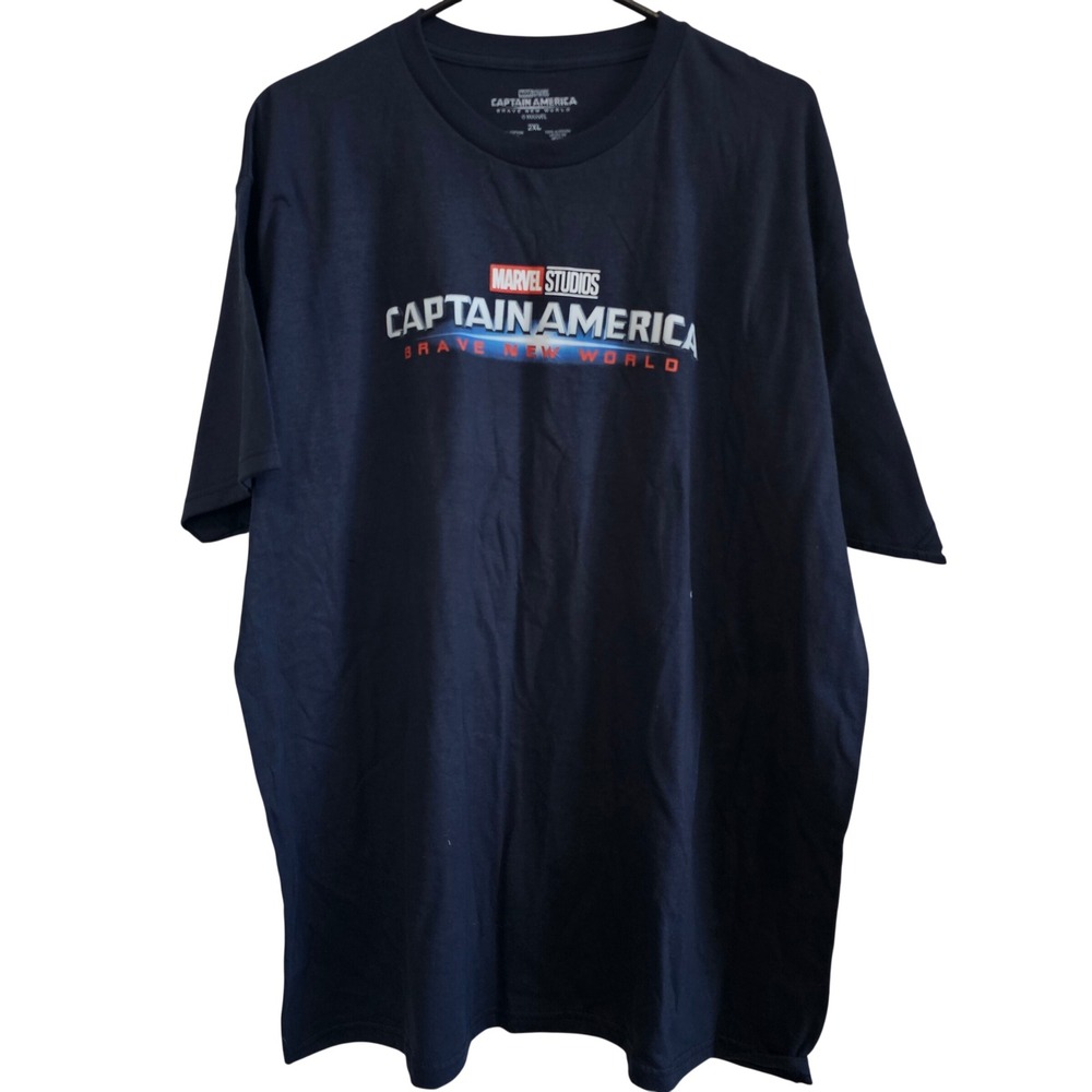 Marvel Studios Captain America Brave New World‎ Navy Blue Graphic T-Shirt 2XL